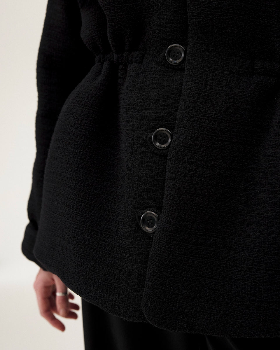 Vatna Veste matelassé - Black Tweed