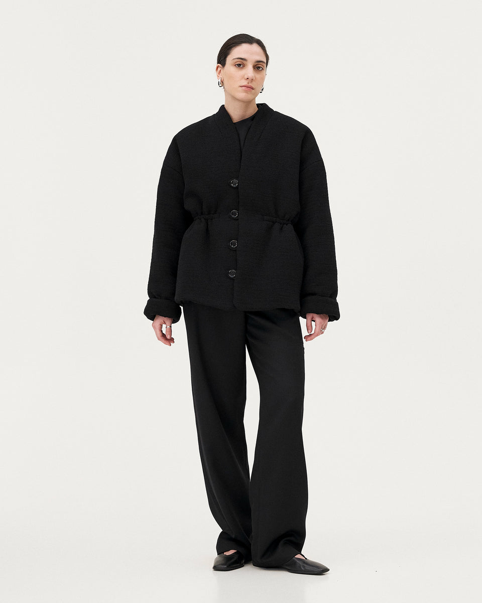 Vatna Veste matelassé - Black Tweed