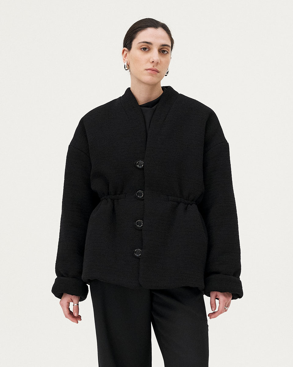Vatna Veste matelassé - Black Tweed