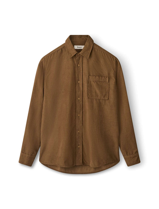 River Corduroy Shirt - Burnt Khaki