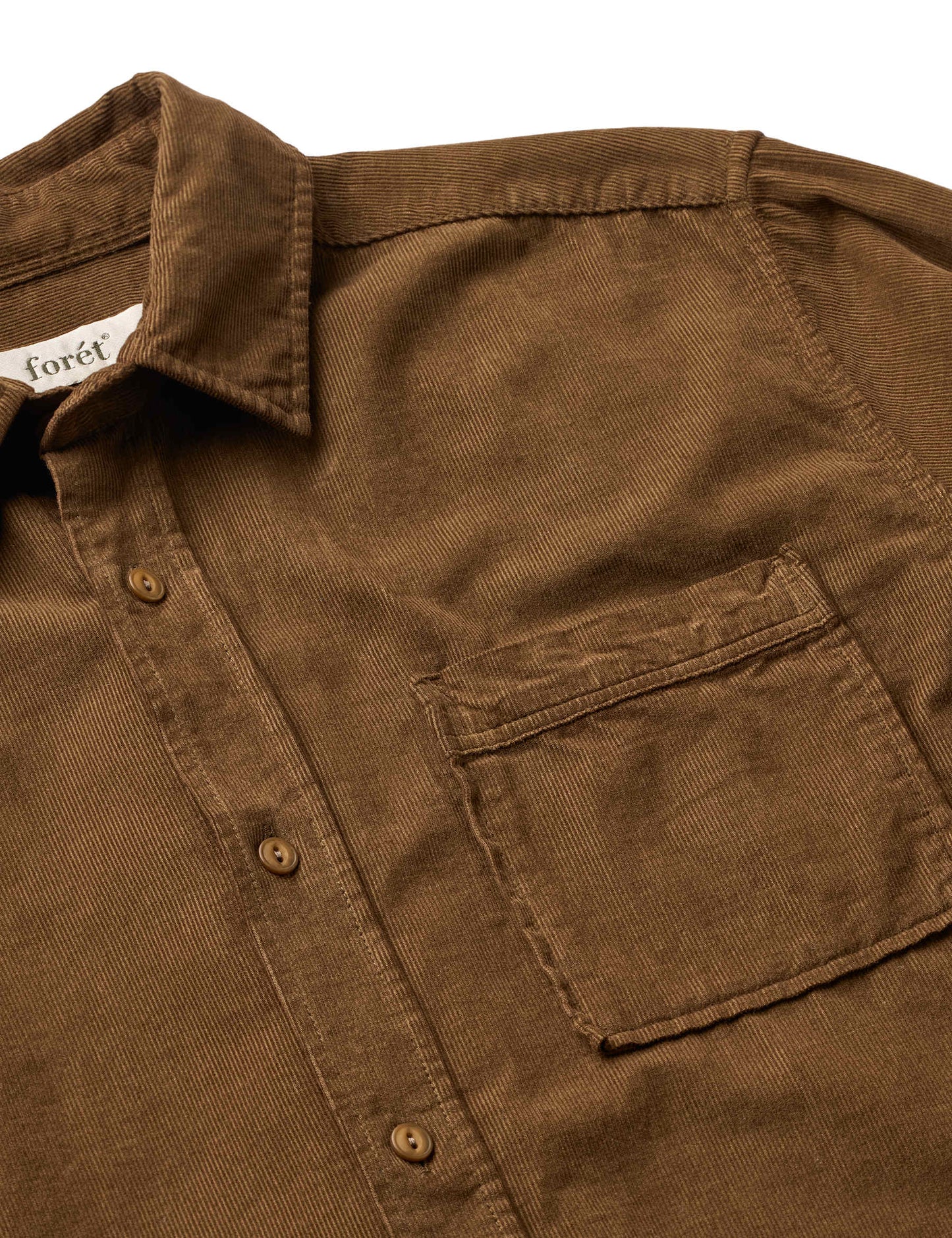 River Corduroy Shirt - Burnt Khaki