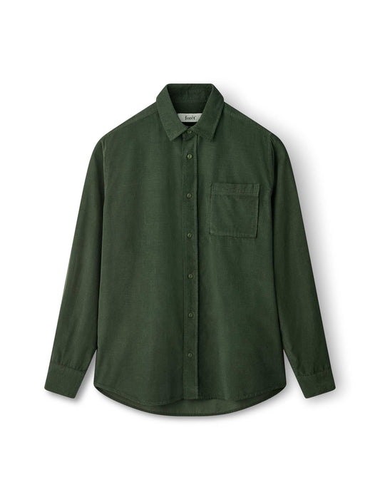 River Corduroy Shirt - Dark Green