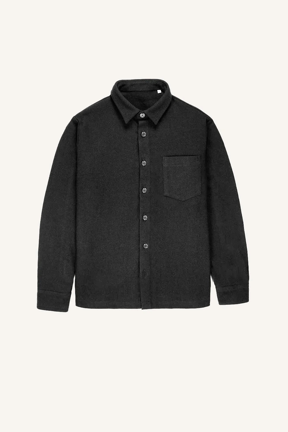 Pure wool overshirt - Navy