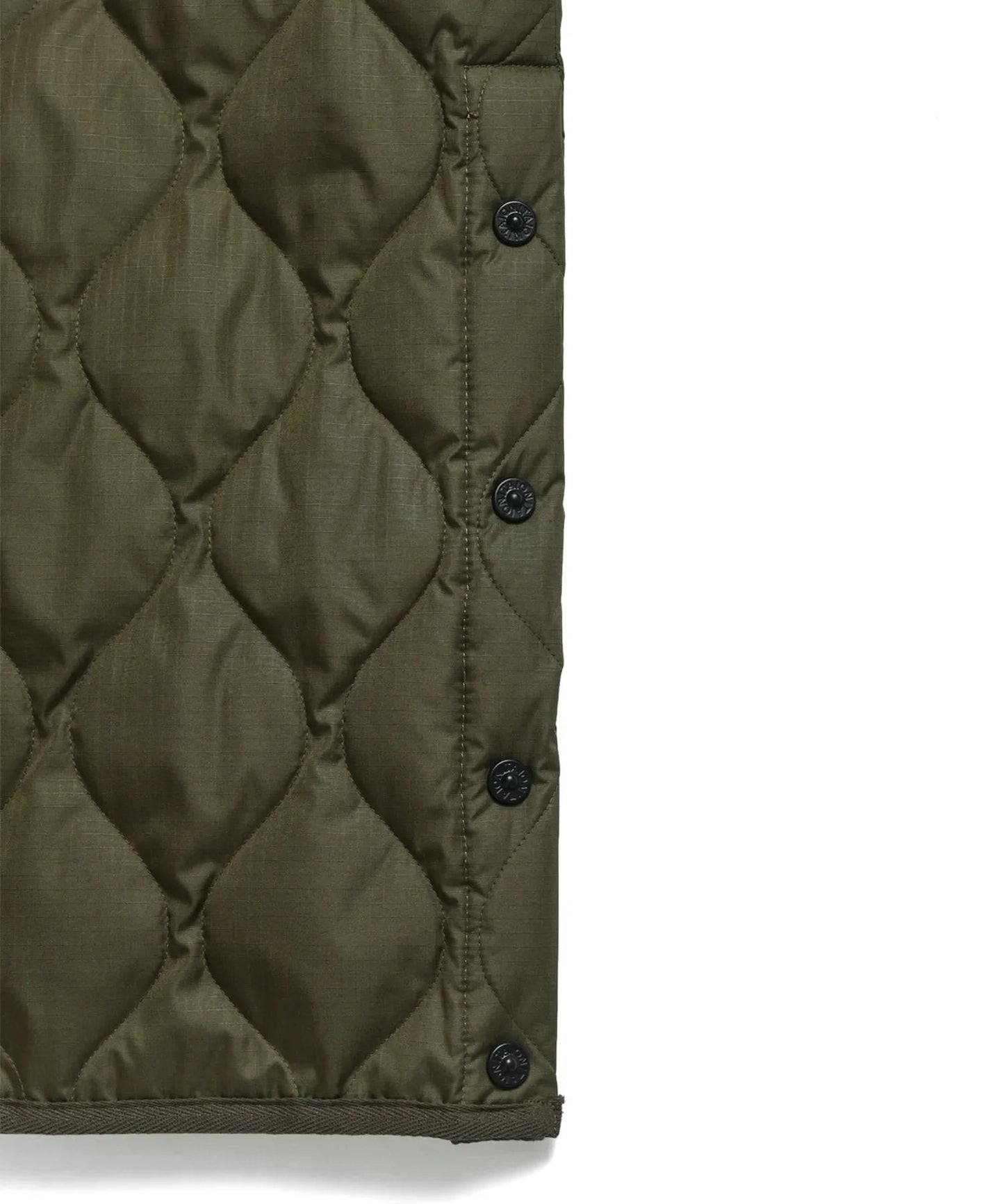 Military Crew Neck Down Jacket - D.Olive