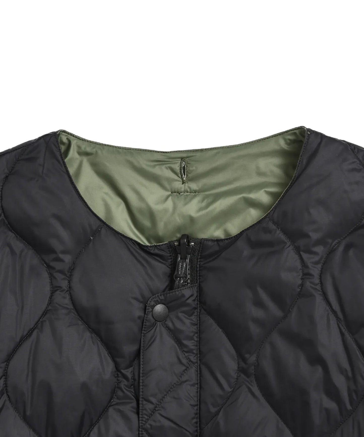 Reversible MA-1 Type Inner Down Jacket - Crazy Olive x Black