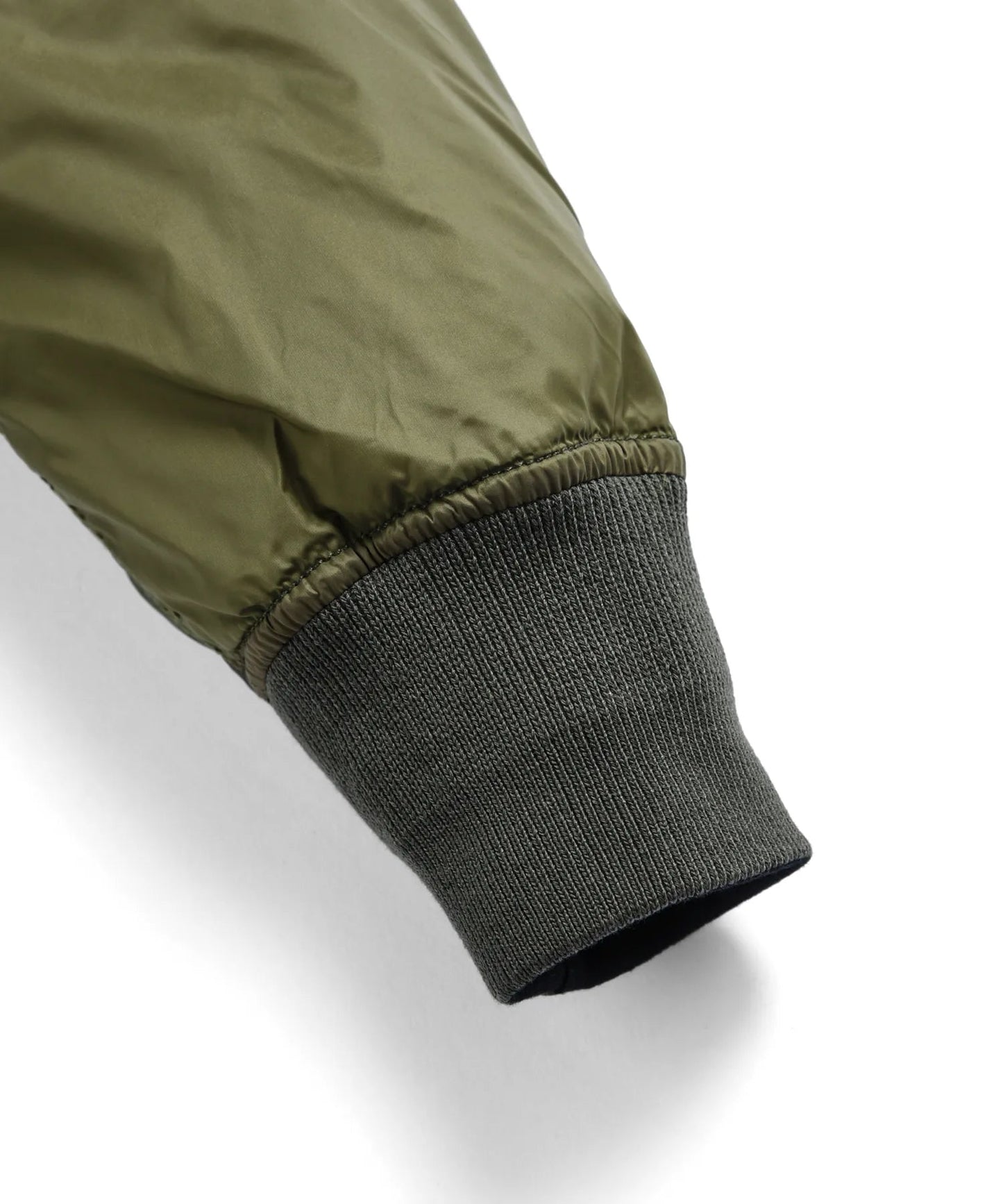 Reversible MA-1 Type Inner Down Jacket - Crazy Olive x Black