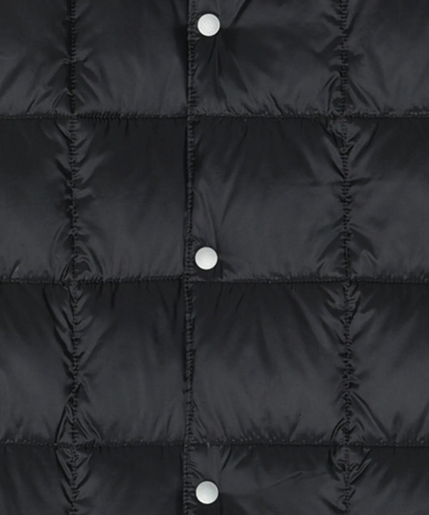 V-Neck Button Down Vest - Black