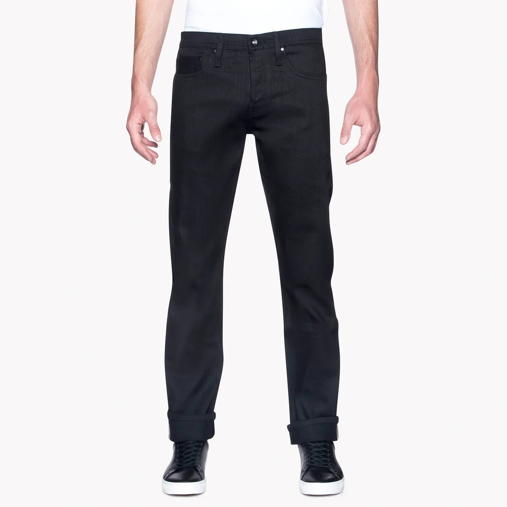 UB222 Tapered Black Stretch Selvedge