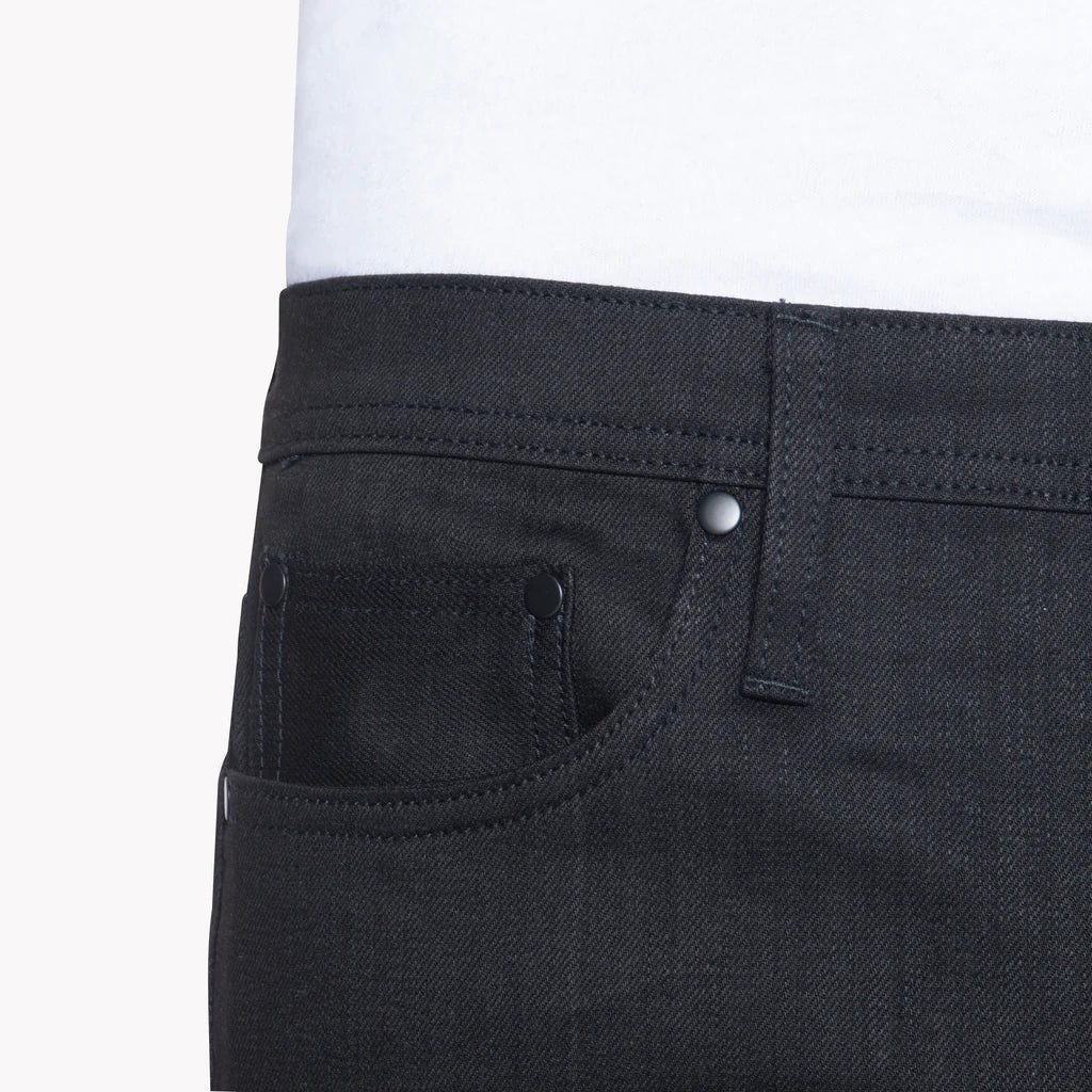 UB222 Tapered Black Stretch Selvedge