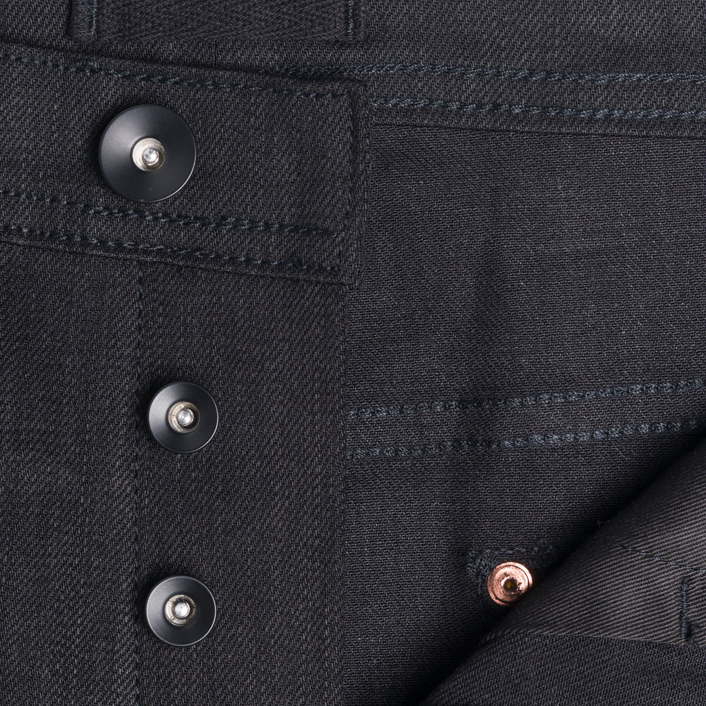 UB222 Tapered Black Stretch Selvedge