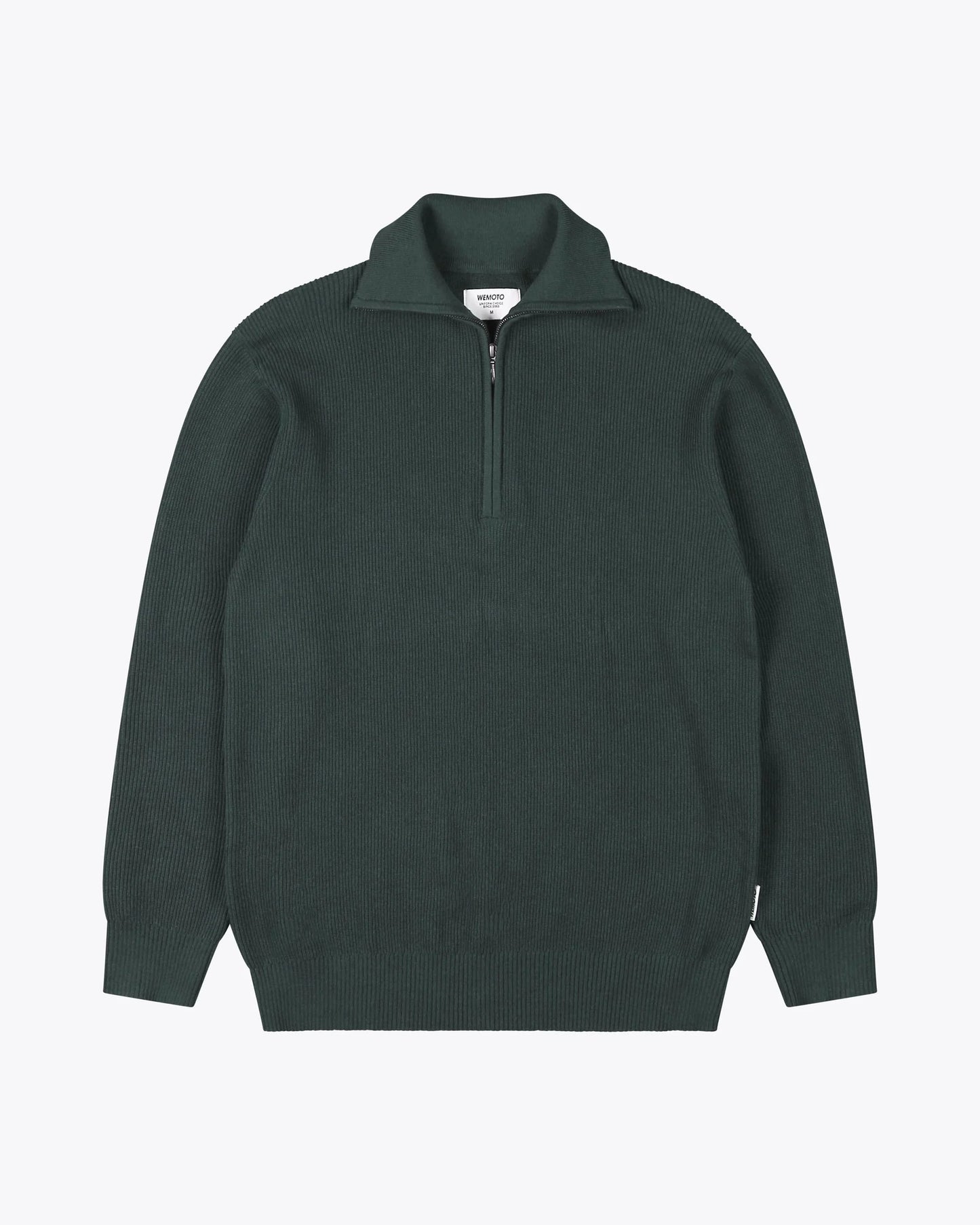 Turner Knit Zip Troyer - Dark Green