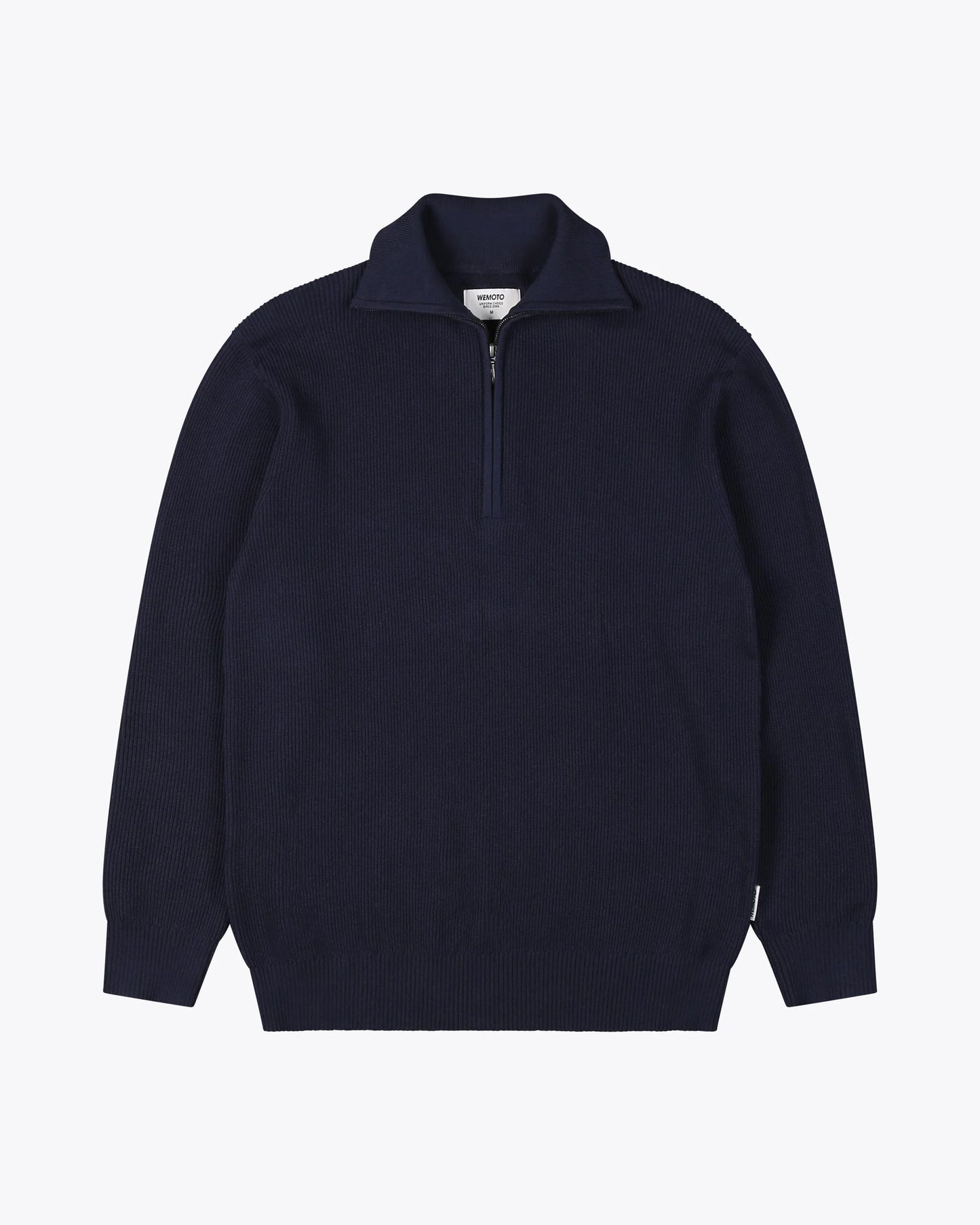 Turner Knit Zip Troyer - Navy Blue