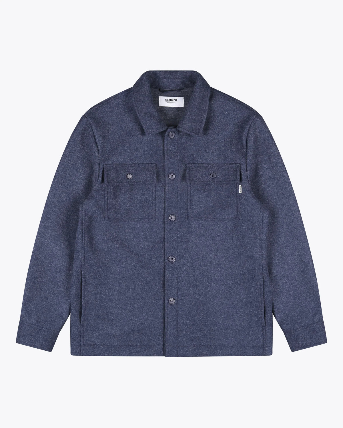 Jean Fleece Overshirt - Navy Blue Melange