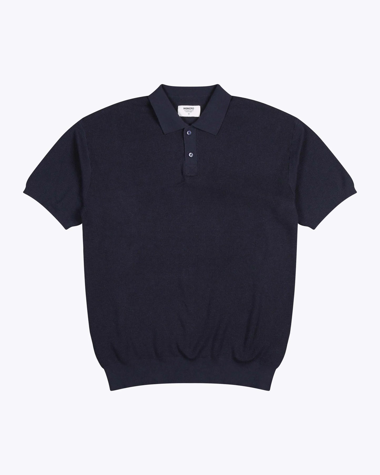 Dumas Knit Polo Shirt - Navy Blue