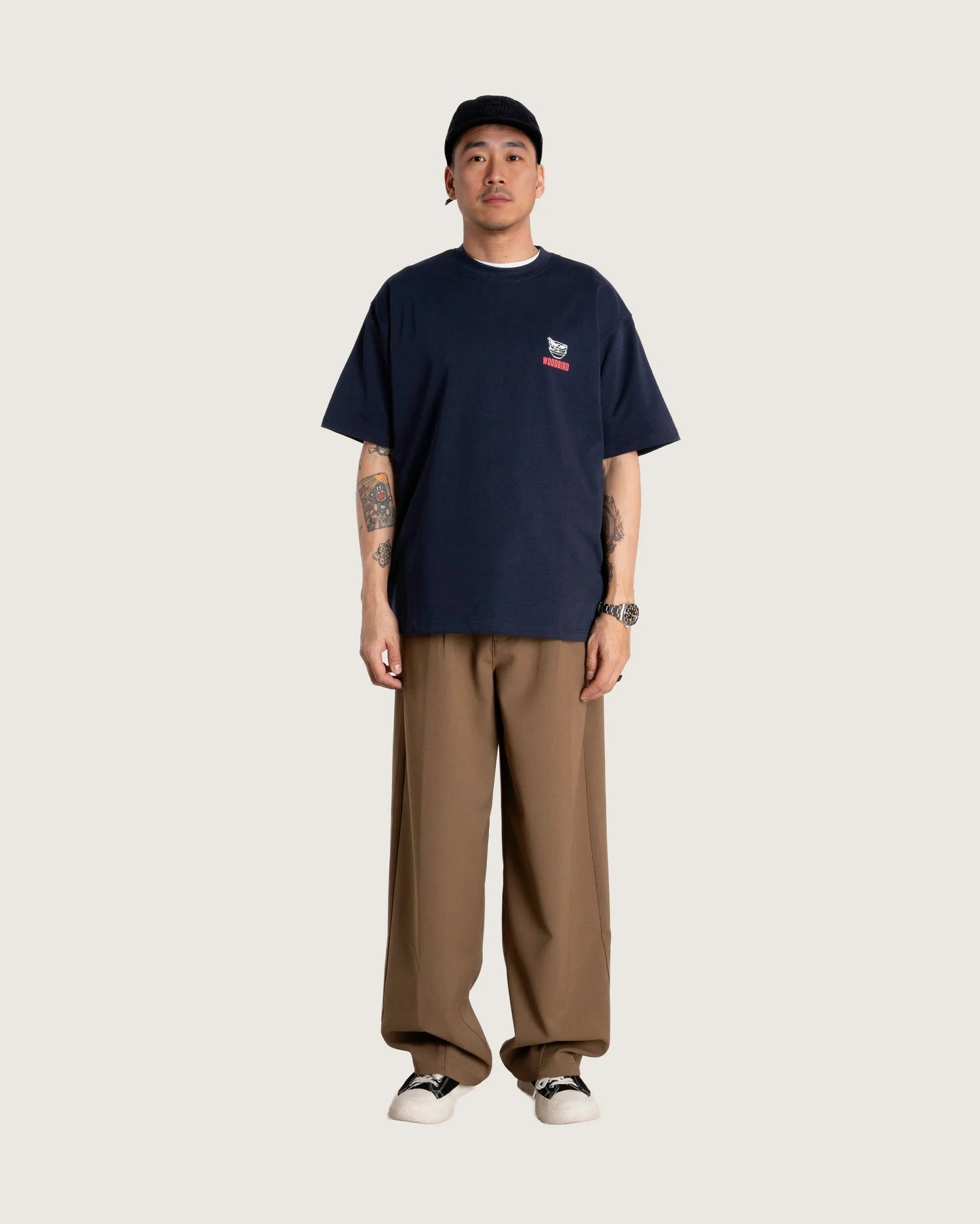 Baine Noodle Tee - Navy