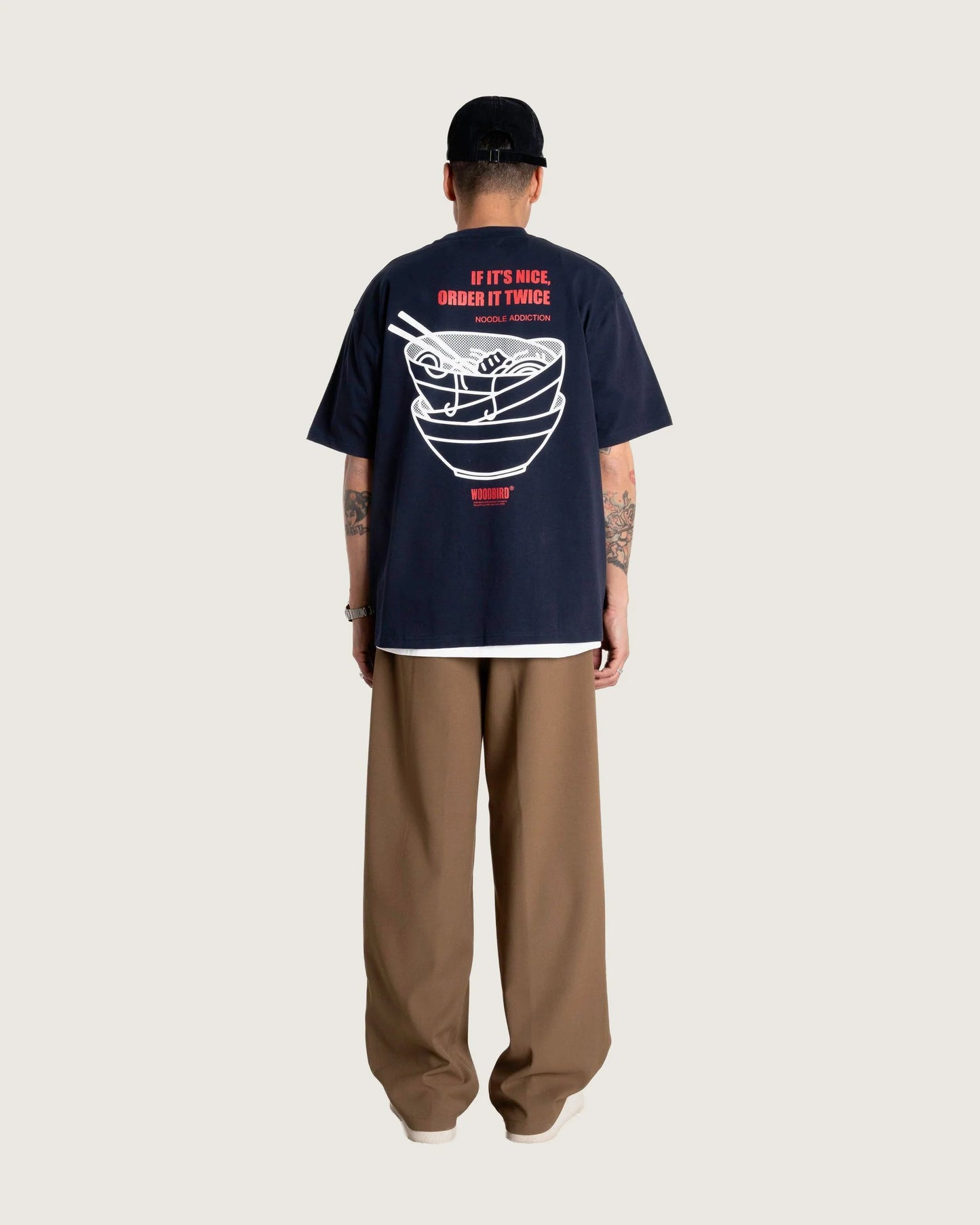 Baine Noodle Tee - Navy