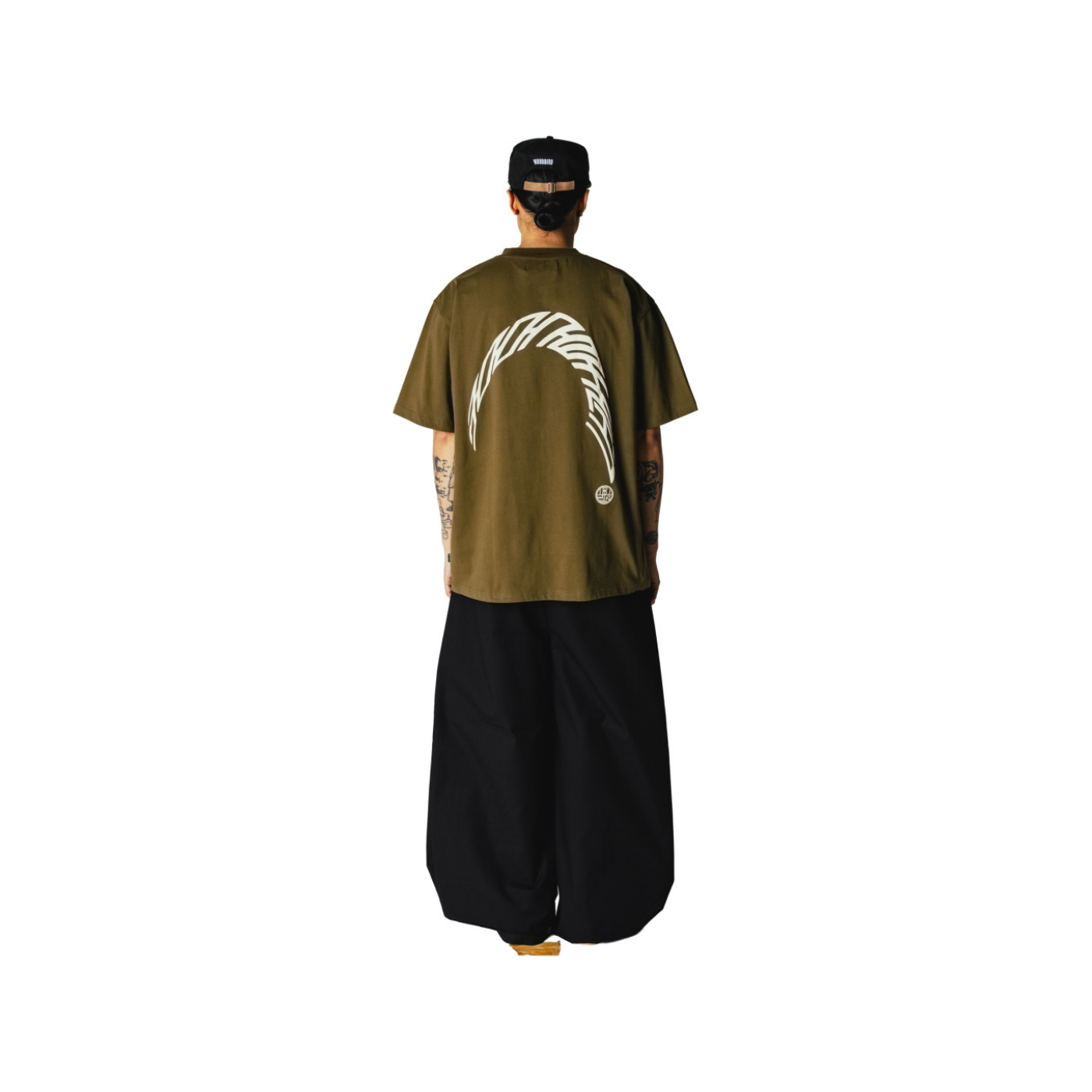 Baine Warp Tee - Dark Olive
