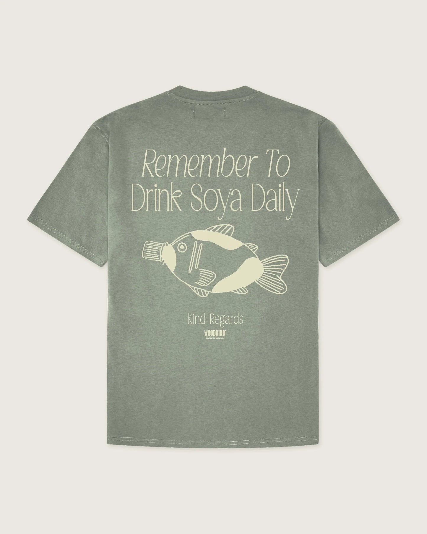 Baine Soya Tee - Grey/Green