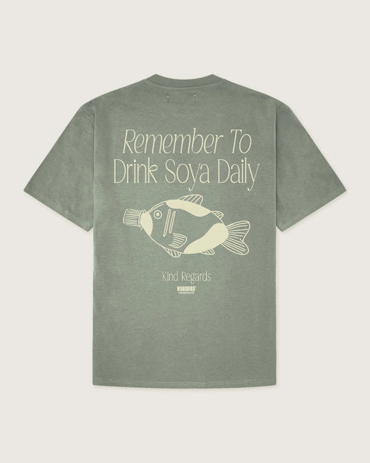 Baine Soya Tee - Grey/Green
