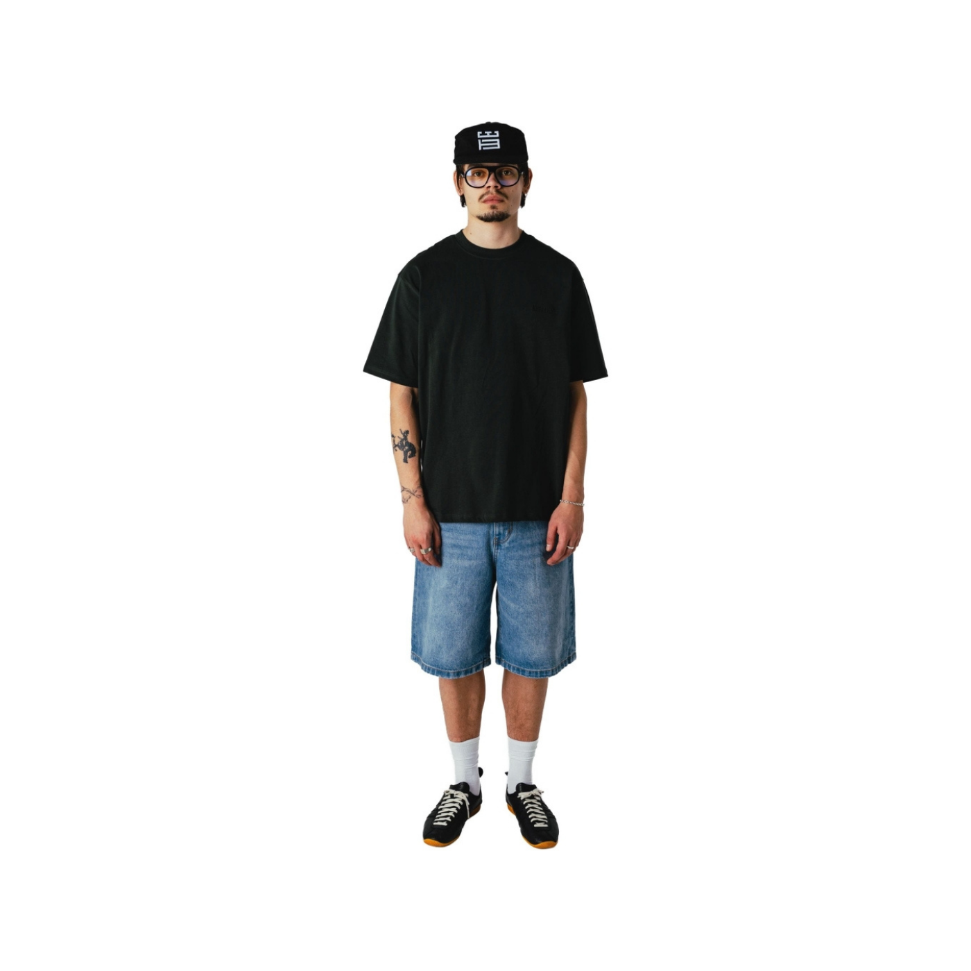 Leroy 90's Rise Shorts - Dark Blue