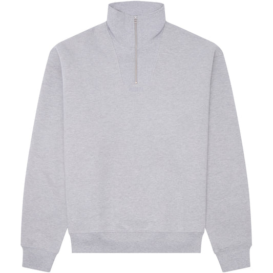 Lee Base Half Zip - Light Grey Melange