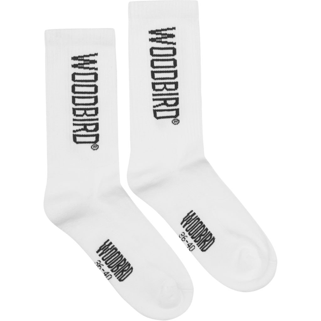 Tennis Logo Socks - White / Sports Green