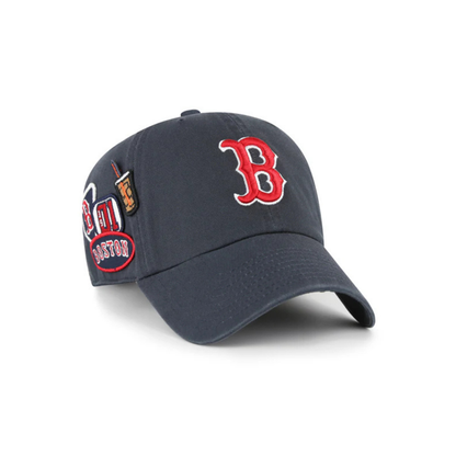 Casquette Boston Red Sox Badges Clean Up - Navy