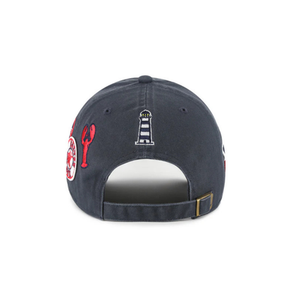 Casquette Boston Red Sox Badges Clean Up - Navy
