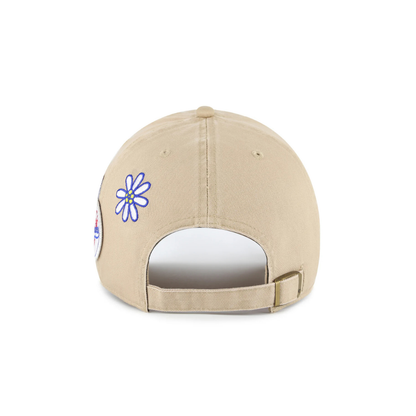 Casquette LA Dodgers Badges Clean Up - Khaki
