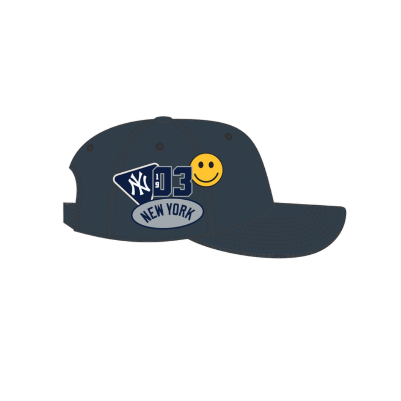 Casquette NY Yankees Badges Clean Up - Navy