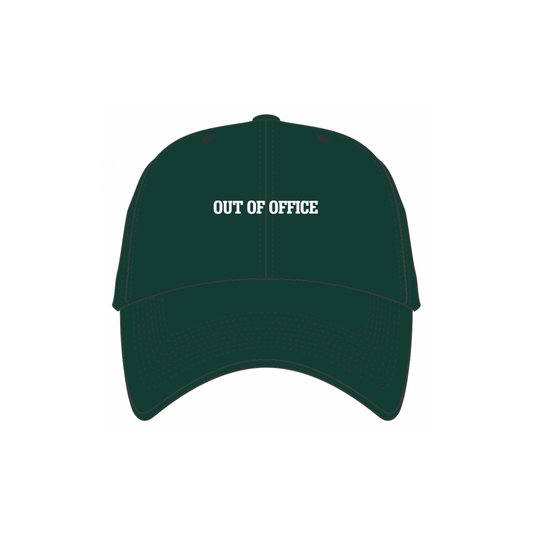 Casquette Phrase Base Runner "Out of Office" Clean Up - Dark Green