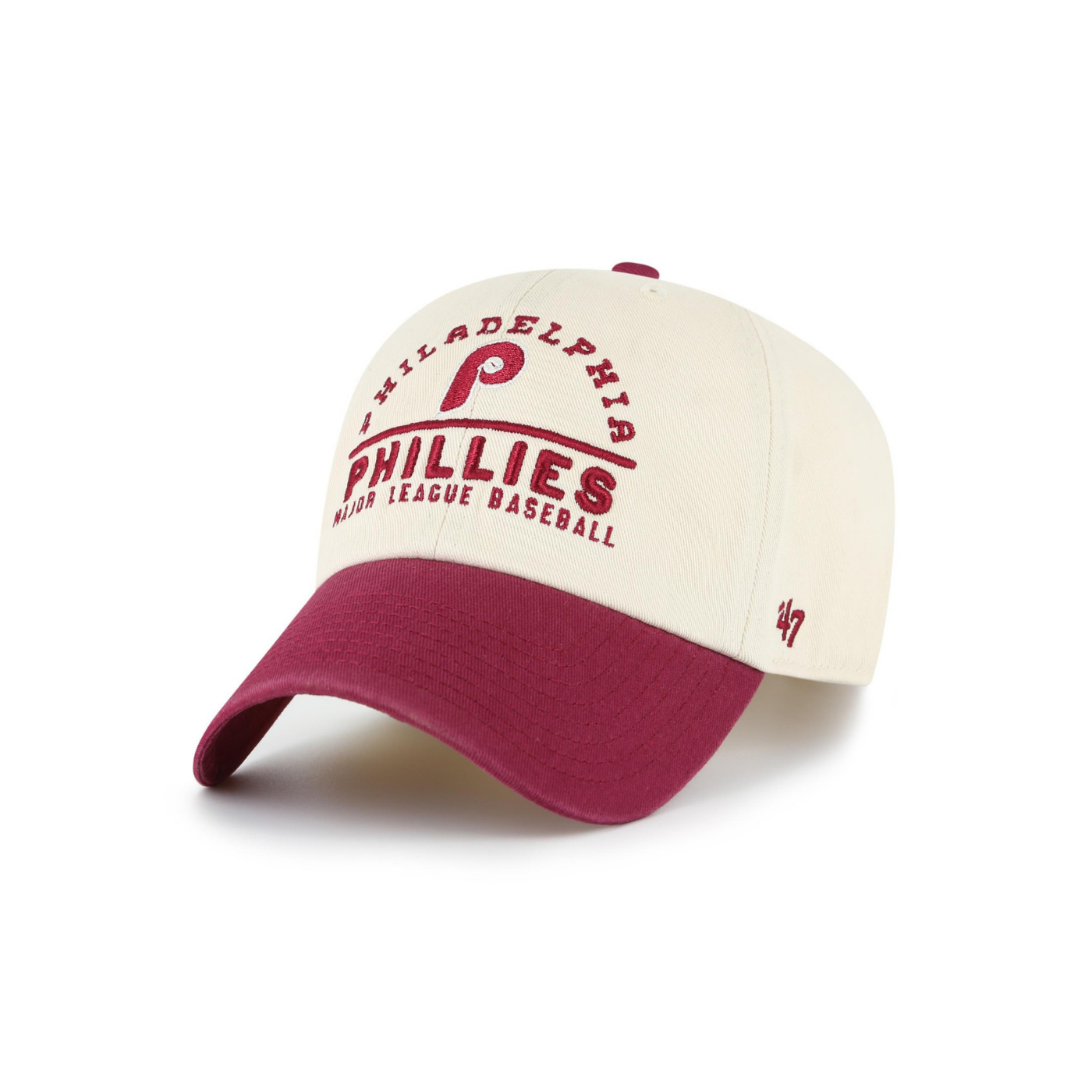 Casquette Philadelphia Phillies Coops Windham Clean Up - Natural / Burgundy