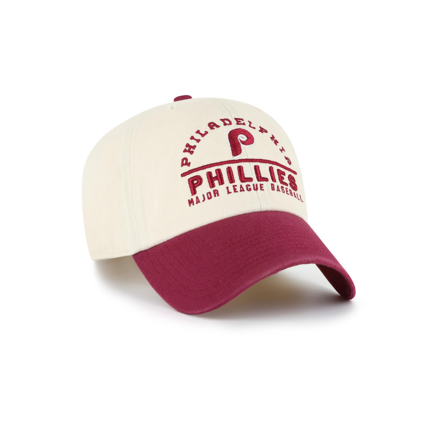 Casquette Philadelphia Phillies Coops Windham Clean Up - Natural / Burgundy