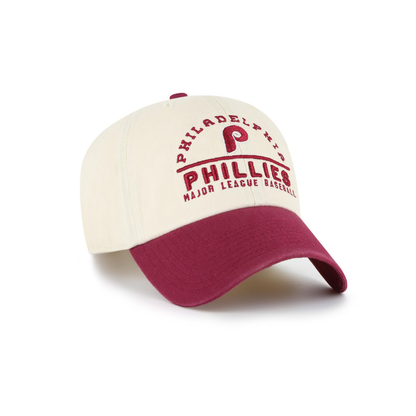 Casquette Philadelphia Phillies Coops Windham Clean Up - Natural / Burgundy