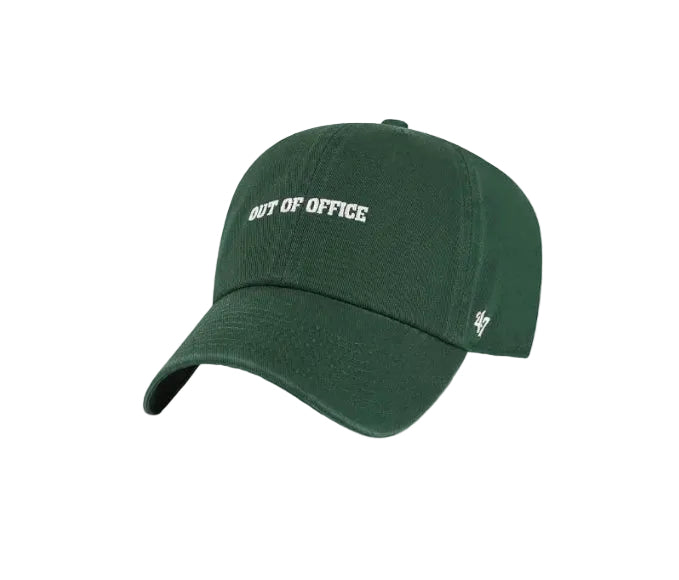 Casquette Phrase Base Runner "Out of Office" Clean Up - Dark Green