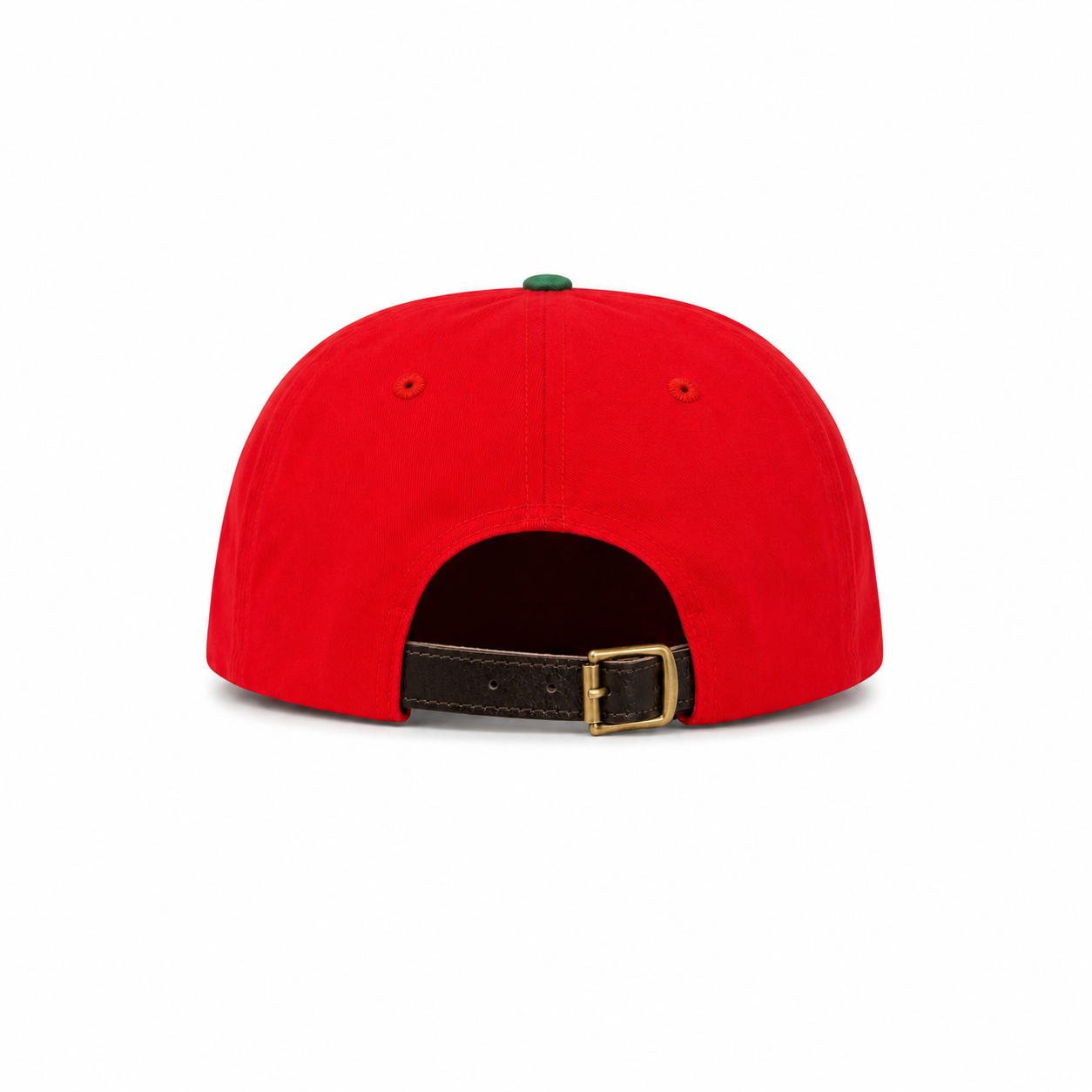 Casquette Bouclard 5 panel - Red / Forest Green