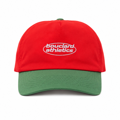 Casquette Running Bouclard Athletics - Red / Forest Green