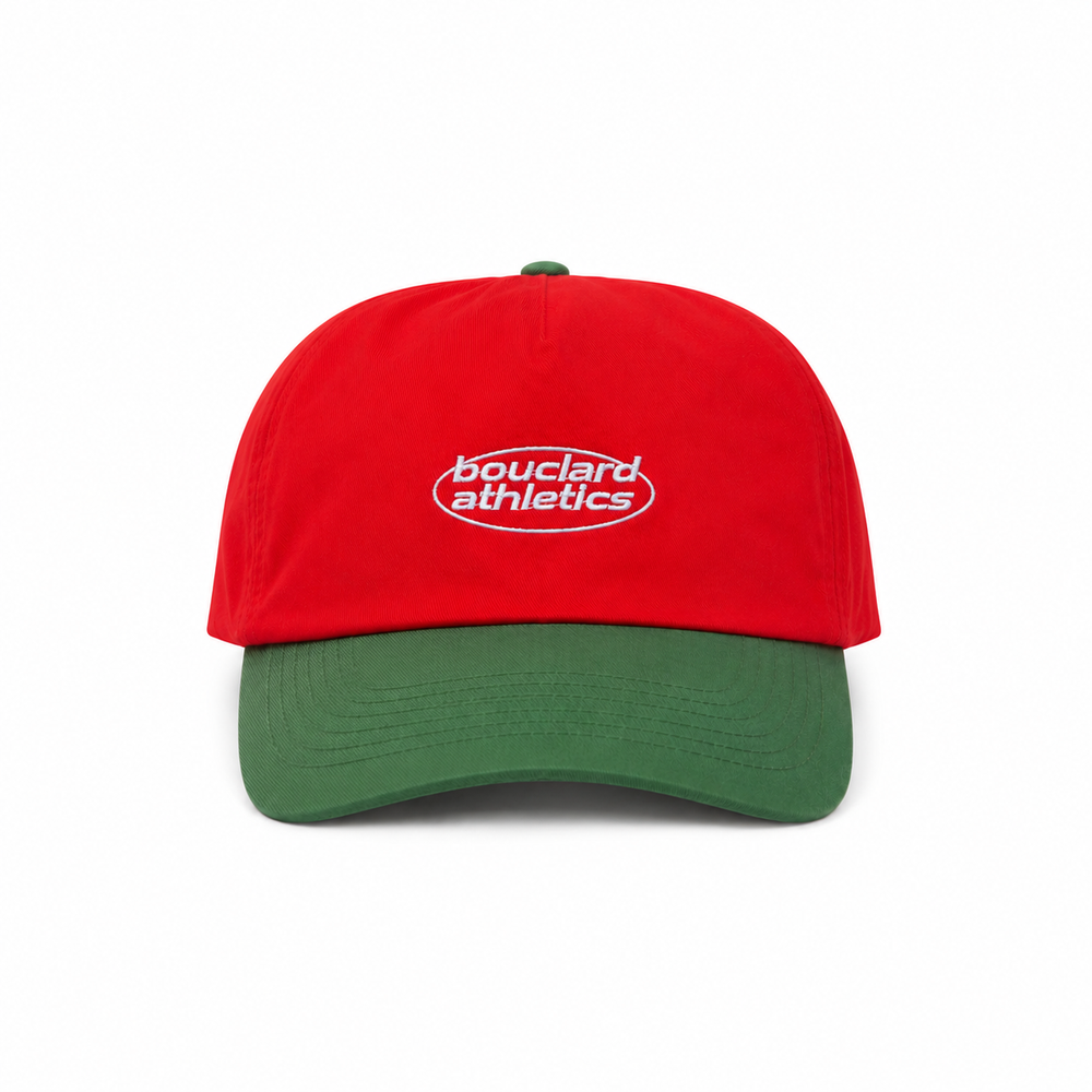 Casquette Running Bouclard Athletics - Red / Forest Green