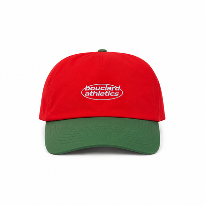 Casquette Running Bouclard Athletics - Red / Forest Green