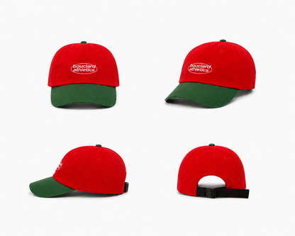 Casquette Running Bouclard Athletics - Red / Forest Green