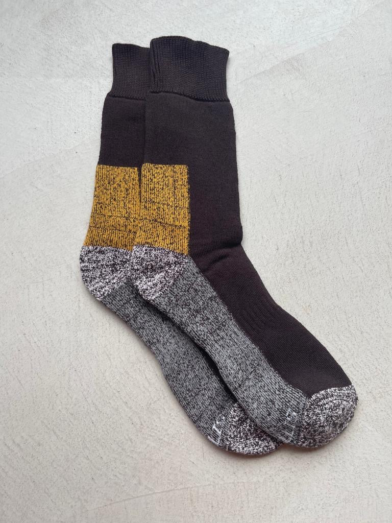 The Neist Socks - Brown / Yellow / Grey