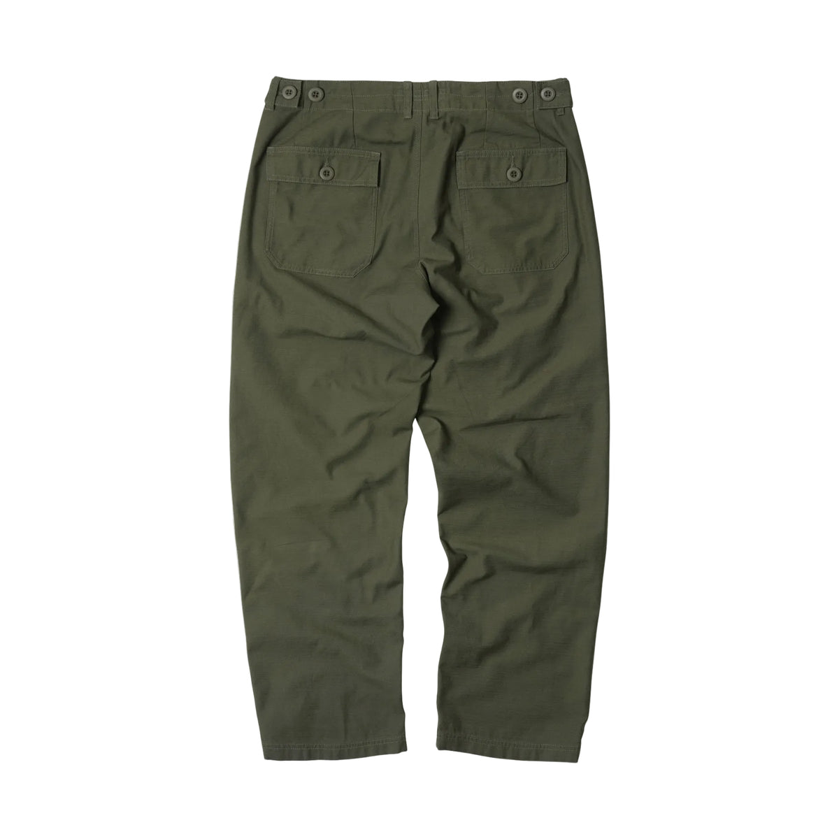 Back Satin Fatigue Pant - Olive