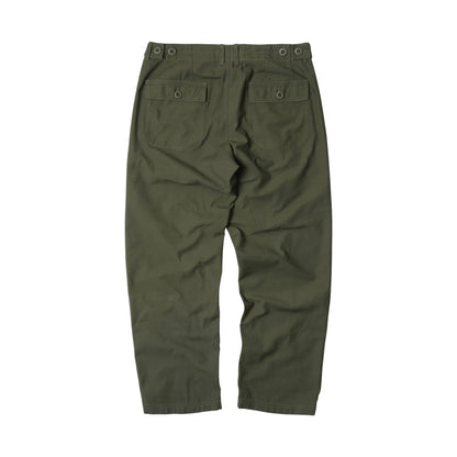 Back Satin Fatigue Pant - Olive