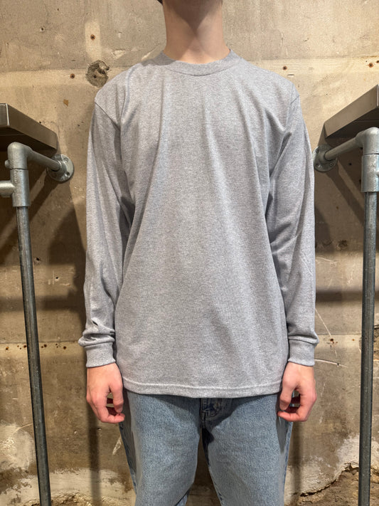 Pro Club T-Shirt L/S Heavyweight Cotton - Heather Gray