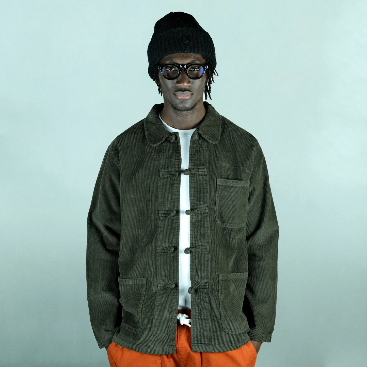 Shangai Corduroy Jacket  - Olive Green