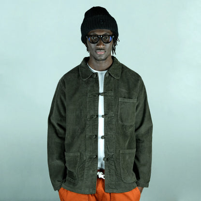 Shangai Corduroy Jacket  - Olive Green