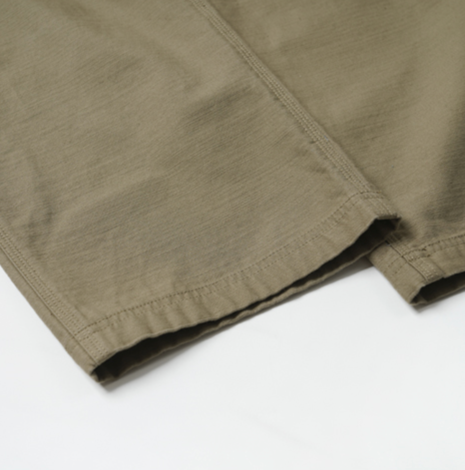 Back Satin Fatigue Pant - Khaki / Beige