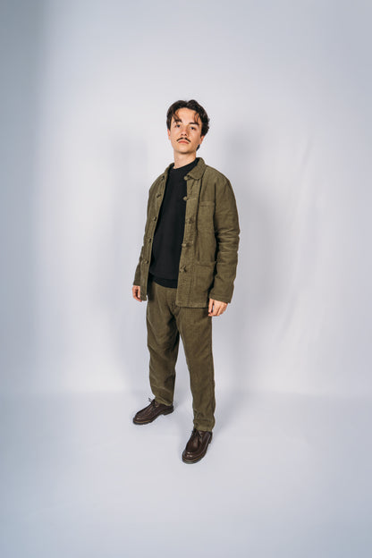 Shangai Corduroy Jacket  - Olive Green