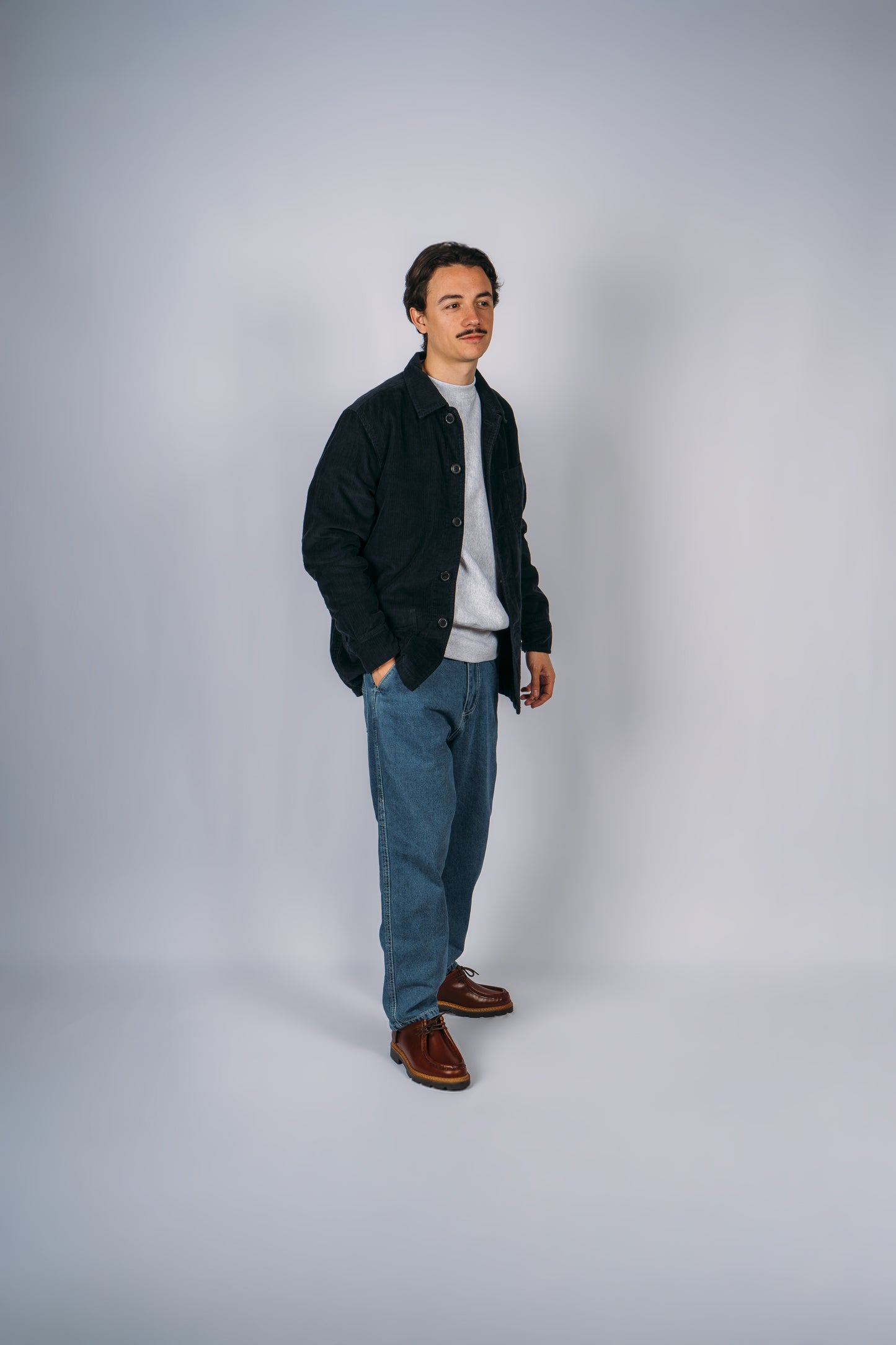 Worker Corduroy Jacket - Navy