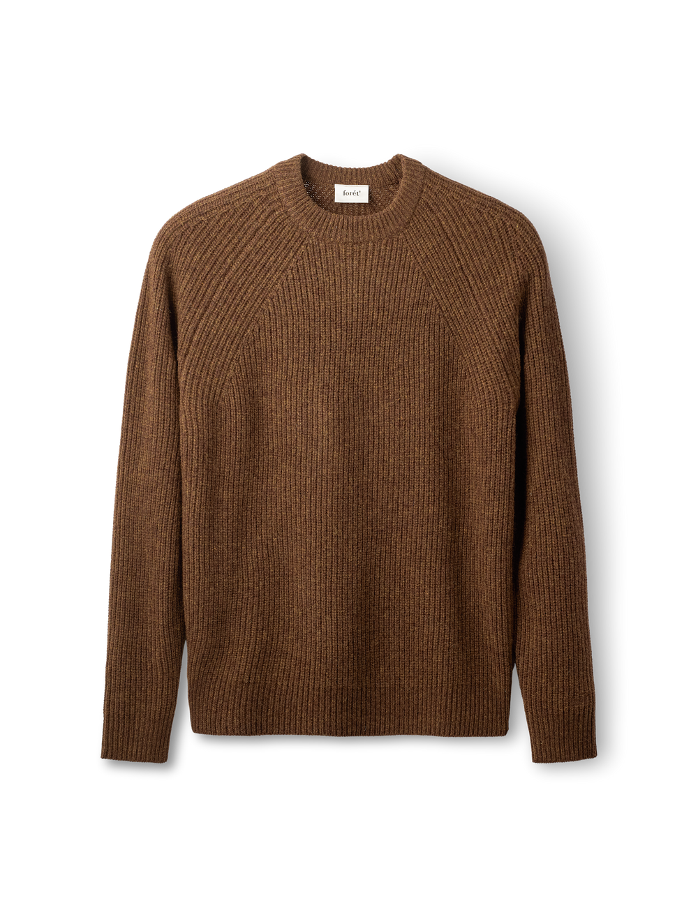 Delta Wool Rib Knit - Wood Melange